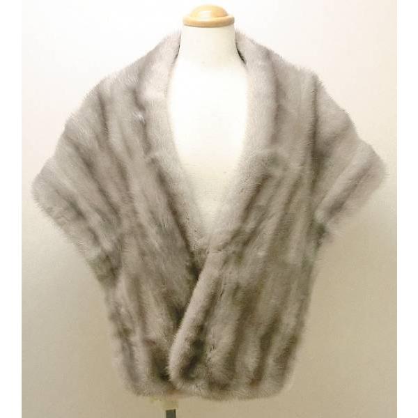 555-10】ミンク 毛皮 ファー ショール【菊地質店】 : 20220426-555-10  