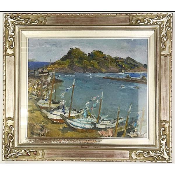 11-36】油絵 清水晶一 作 仁右衛門島【菊地質店】 : 菊地質店 - 通販
