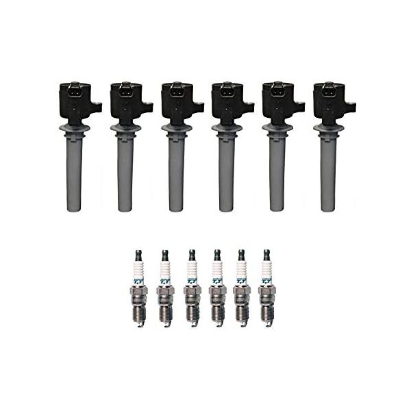 衝撃特価 TRQ Engine Engine Iridium Mercury スパークプラグ ＆ Coil イグニッションコイル Spark