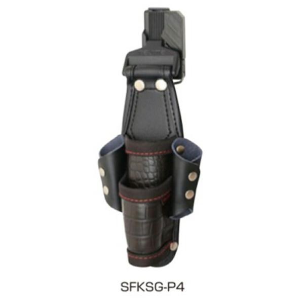 TAJIMA タジマ SFKSG P4 セフ工具差し クロコ 4本差し 腰袋 後付 セフ 着脱式 工具差し G 4本 差し ストッパー付 SFKSG-P4 ※無くなり次第セフホルダー別売