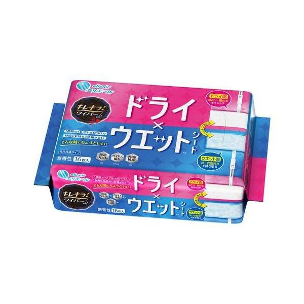 キレキラ！ワイパードライ×ウエットシート 16枚入