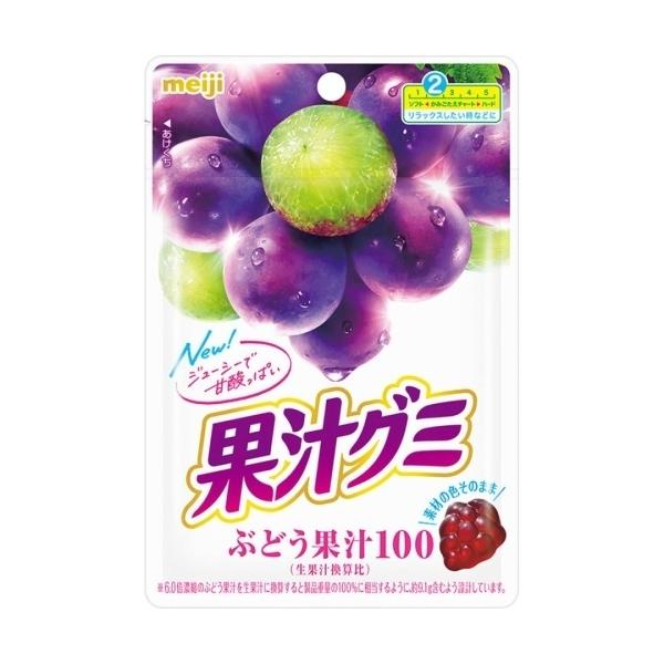 明治 果汁グミ ぶどう 54g×10個