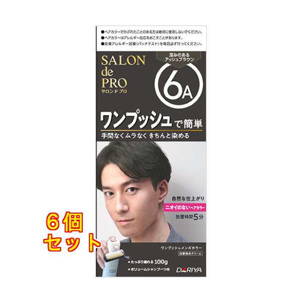 サロンドプロ ワンプッシュメンズカラー（白髪用）6A 深みのある