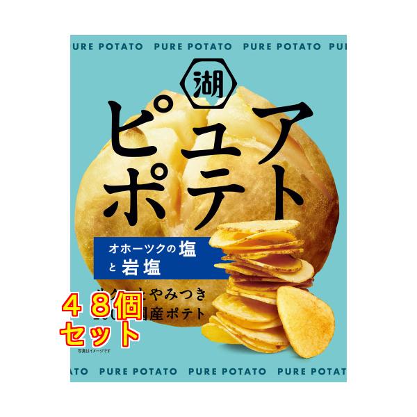 ピュアポテトオホーツクの塩と岩塩 52g×48個