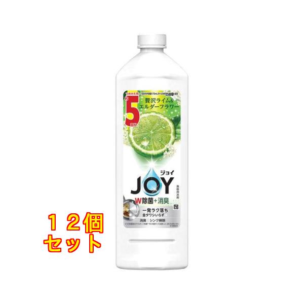 P&Gジャパン 除菌ジョイコンパクト贅沢ライムつめかえ特大670ml ×12個