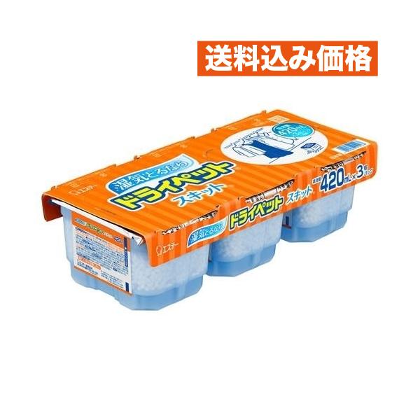 (未使用･未開封品)　ドライペット スキット 除湿剤 使い捨てタイプ 420ml×3個パック 0pbj0lf エステー ドライペットスキット 除湿剤 420mL×3個パック×12個 : クスリ