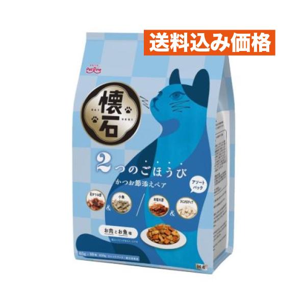 ペットライン 懐石 2つのごほうび かつお節添えペア 650g（65g×10袋