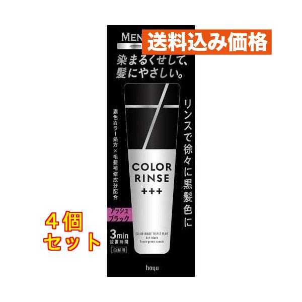 メンズビゲン カラーリンストリプルプラス アッシュブラック 120g×4個
