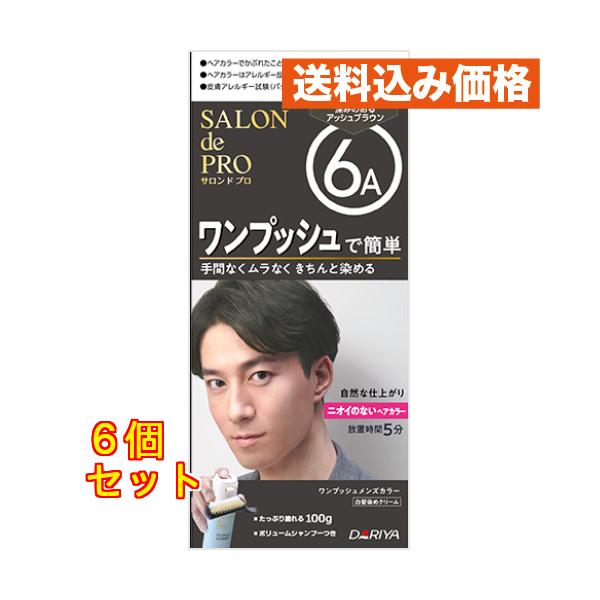 サロンドプロ ワンプッシュメンズカラー（白髪用）6A 深みのある