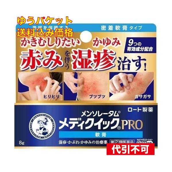 ゆうパケット）【第(2)類医薬品】メディクイックプロ 軟膏 8g【セルフメディケーション税制対象】