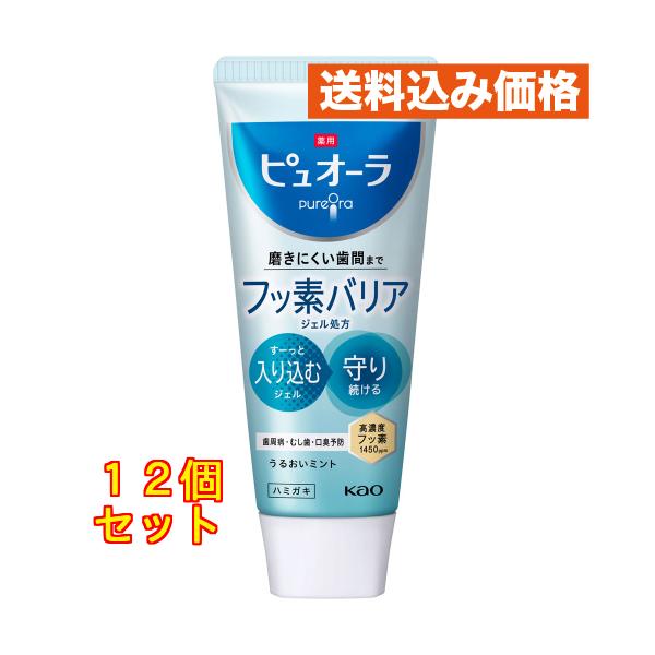 薬用ピュオーラ バリア ジェル ハミガキ 115g×12個