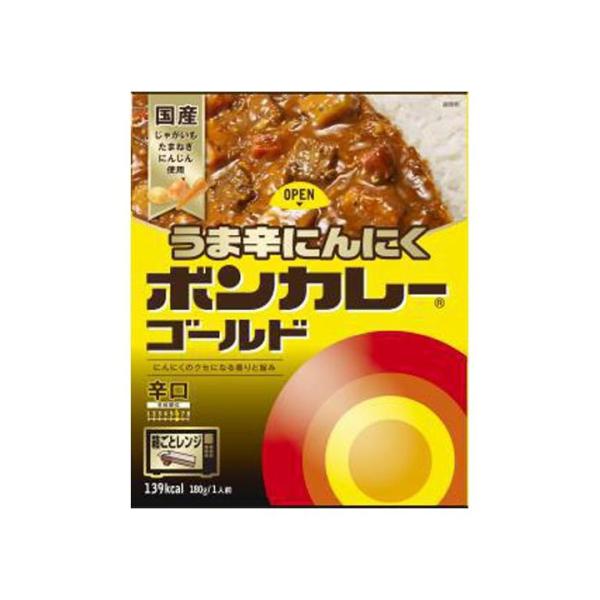 ボンカレーゴールド うま辛にんにく 辛口 180g×10個