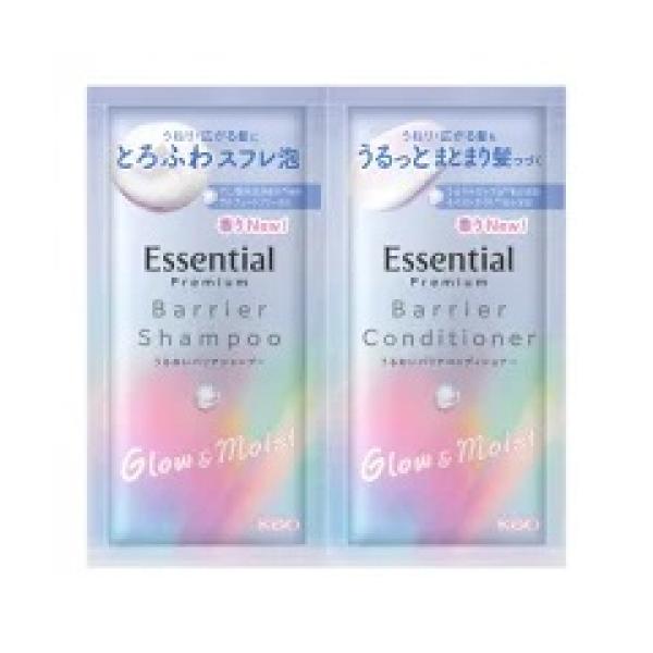 エッセンシャルプレミアムうるおいバリアシャンプー&amp;コンディショナー　シルキー&amp;スムースサシェ15mL＋15mL