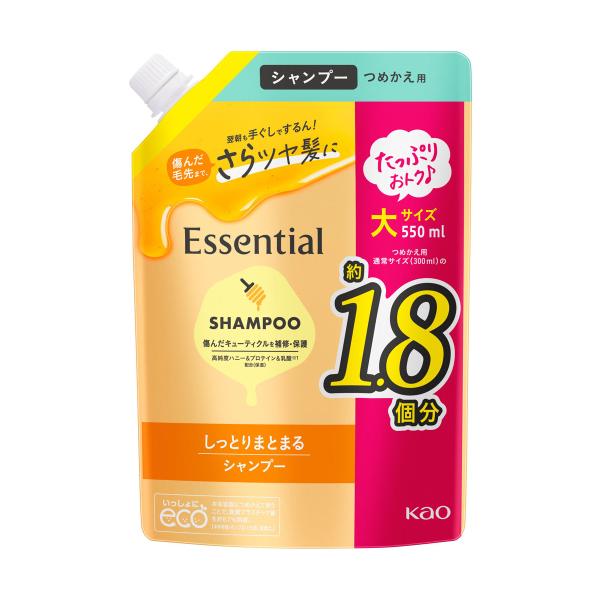 エッセンシャル　しっとりまとまる　シャンプー　つめかえ用 ５５０ｍＬ