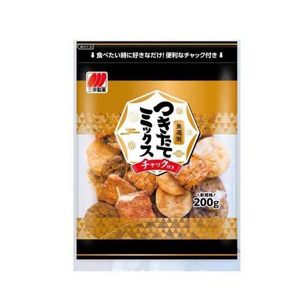 三幸製菓 つきたてミックス 無選別 おかき おせんべい チャック付  200g×12個