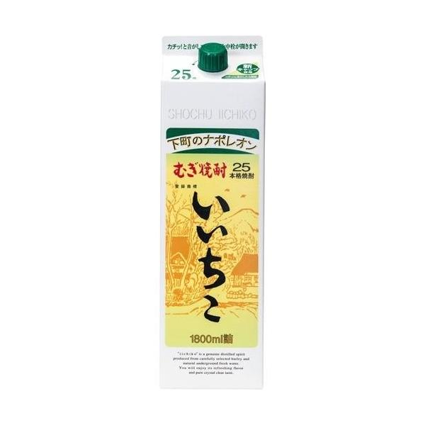 いいちこ　麦　　２５度パック 1800ml