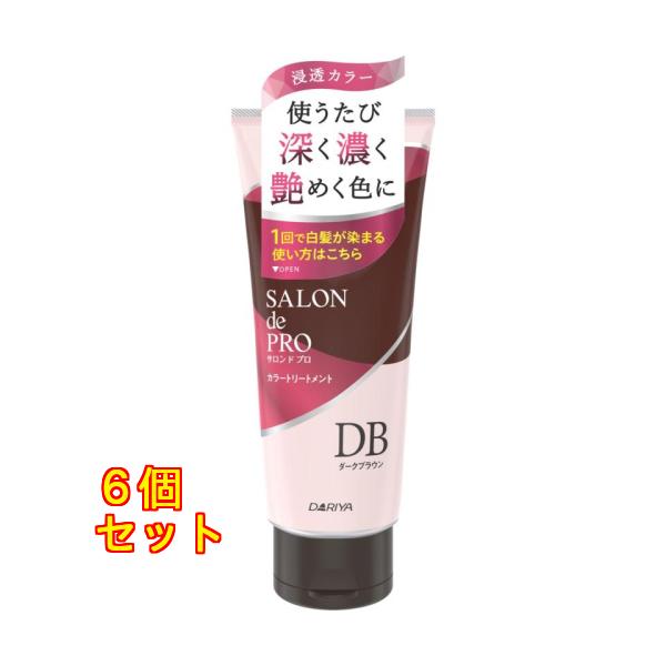 サロンドプロ カラートリートメント ダークブラウン×6個180g : クスリ