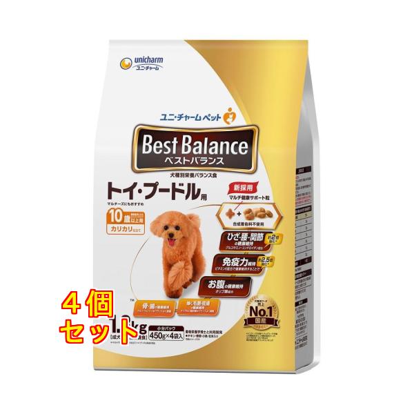ベストバランス カリカリ仕立て 10歳以上 トイプードル用 1.8kg×4個