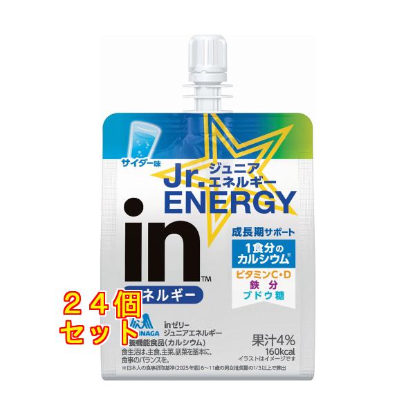 ｉｎゼリージュニアエネルギーサイダー味×24個