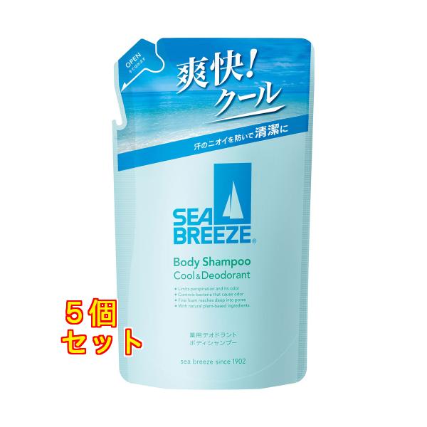 シーブリーズ ボディシャンプー クール＆デオドラント f つめかえ用 330mL×5個