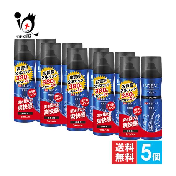 【医薬部外品】インセント 薬用育毛トニック 無香料プレミアムクール 190g×2本入【バスクリン】2つの生薬エキスが血行促進、毛根を活性化、抜け毛予防＆育毛頭皮から整えるセルフメンテナンス● 液だれしにくく、気になる部分にじわっと浸透する、...