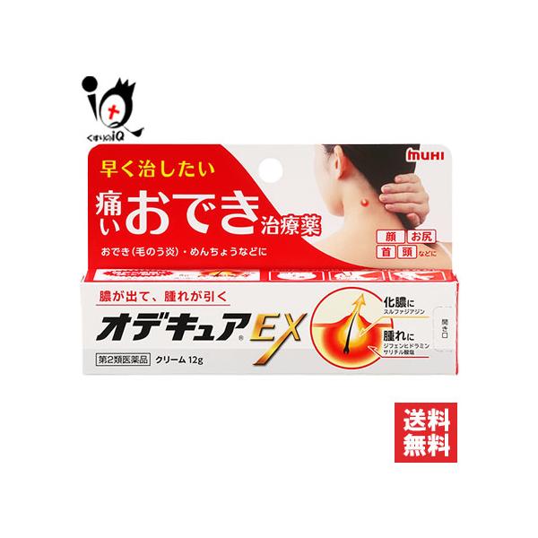 おでき 薬 オデキュアEX 12g 第2類医薬品 池田模範堂 早く治したい痛いおでき治療薬 膿が出て、腫れが引く 化膿性皮ふ疾患用薬