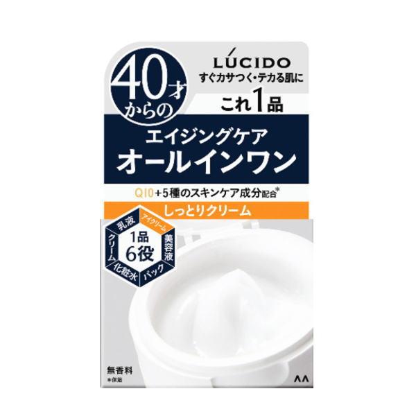 ・1品6役（化粧水・乳液・クリーム・美容液・パック・アイクリーム）のオールインワン・年齢とともに すぐカサつく・テカる肌のためのエイジングケア処方・うるおいを与えて閉じ込め、乾燥・カサつきから肌をまもる・テカりの原因となるキメの乱れを整える...