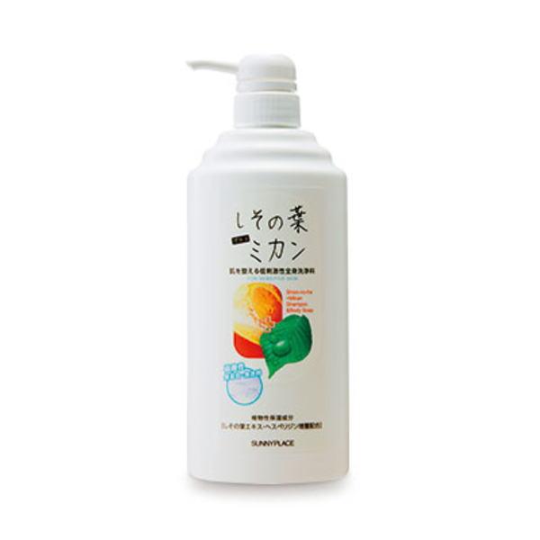 サニープレイス しその葉＋ミカン 全身洗浄料 600ml ボディソープ