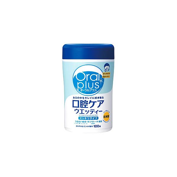 他サイト： アサヒ オーラルプラス 口腔ケアウエッティー スッキリタイプ (100枚) 介護用品 口腔ケア用品 防災 備蓄の商品画像
