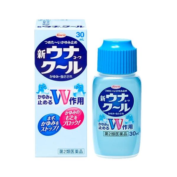 【第2類医薬品】興和新薬　新ウナコーワクール　(30mL)　かゆみ・虫さされ※本商品は医薬品となります。ご購入にあたっては必ずPC版にて商品内容をご確認のうえご購入ください。　※お買い上げいただける個数は5個までです　　JANコード：498...