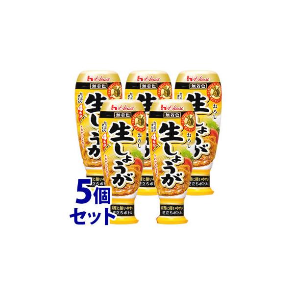 《セット販売》　ハウス食品 おろし生しょうが 大容量 (160g)×5個セット 薬味　※軽減税率対象商品