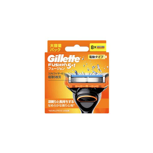 P&G ジレット フュージョン パワー 替刃 (8個) 電動タイプ 髭剃り