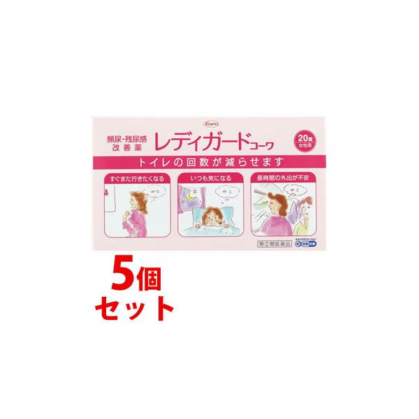 【第(2)類医薬品】《セット販売》　興和新薬 レディガードコーワ (20錠)×5個セット　【セルフメディケーション税制対象商品】