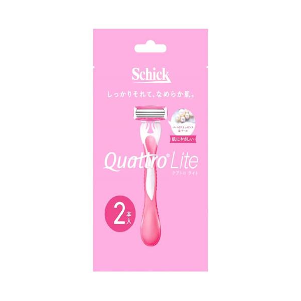 シック クアトロライト (2本入) 女性用カミソリ 4枚刃