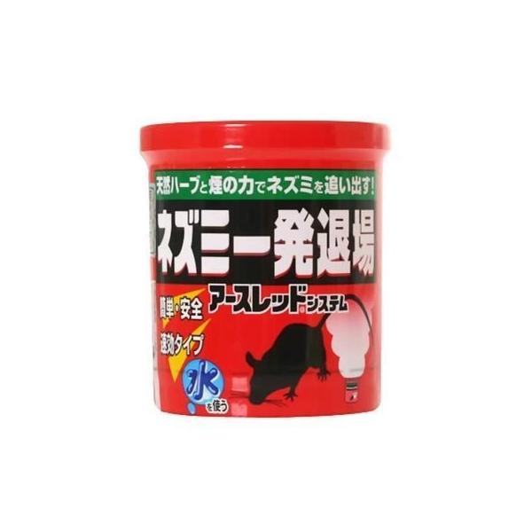 ●ご使用方法1.プラスチック容器から薬剤缶を取り出し、付属の水袋の水を全部入れる。2.天井裏や床下、倉庫などネズミを追い出したい場所に容器を水平に設置し、その中に薬剤缶を入れ、リング状のフタをする。(1-2分後に薬剤が蒸散し始めます。)3....