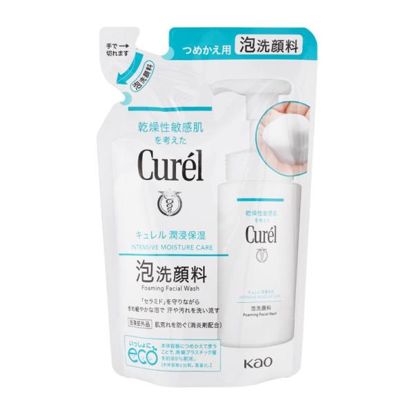キュレル　潤浸保湿　泡洗顔料　つめかえ用１３０ｍｌ【医薬部外品】