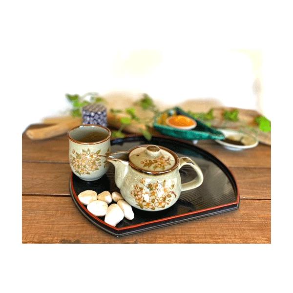 九谷焼 高級 陶磁器 急須2点セット 小 しだれ桜 裏絵(Kutani Teapot