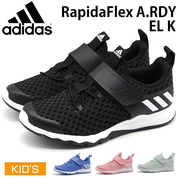 アディダス スニーカー キッズ 子供 靴 黒 ブラック ブルー ピンク マジックテープ Adidas Rapidaflex A Rdy El K 父の日 靴のニシムラ Paypayモール店 通販 Paypayモール