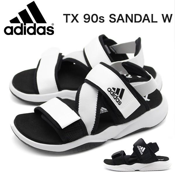adidas アディダス サンダル レディース 靴 スポーツ 白 黒
