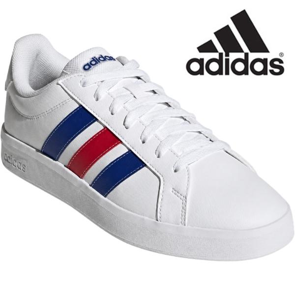 adidas（アディダス） スニーカー メンズ 白 ホワイト トリコロール