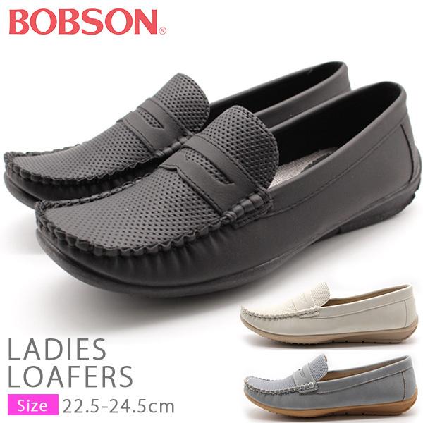 ローファー レディース パンプス 革靴 黒 白 ブラック ホワイト ブルー 合皮 疲れにくい 軽量 軽い ボブソン Bobson Bow 0925 Bow0925 靴のニシムラ Yahoo Japan店 通販 Yahoo ショッピング