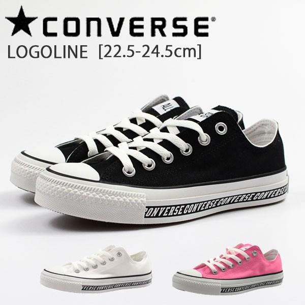 コンバース スニーカー レディース 靴 ローカット おしゃれ かわいい チャックテイラー 黒 白 Converse All Star Logoline Ox Cvs18daslgln 靴のニシムラ 通販 Yahoo ショッピング