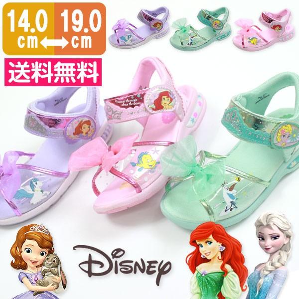 ディズ二ー プリンセス ソフィア アリエル エルサ サンダル 子供 キッズ ジュニア ベルクロ 軽量 かわいい おしゃれ お姫さま Disney Dn C1215 靴のニシムラ Paypayモール店 通販 Paypayモール