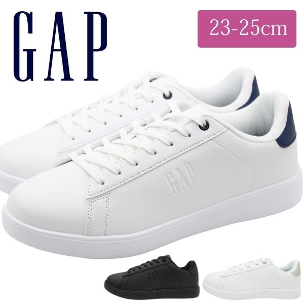 GAP（ギャップ） スニーカー レディース 靴 白 ホワイト 黒 ブラック