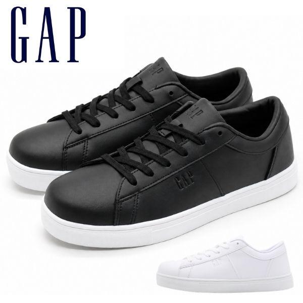 GAP（ギャップ） スニーカー レディース 靴 ローカット 黒 ブラック 白