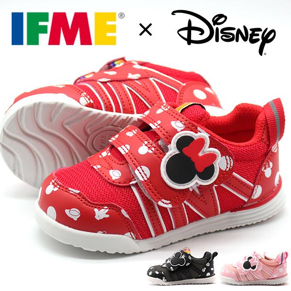 スニーカー キッズ ジュニア 靴 ブラック 黒 ディズニー ミッキー ミニー 軽量 軽い ベルクロ イフミー Ifme Ifme 30 1323 靴のニシムラ Paypayモール店 通販 Paypayモール