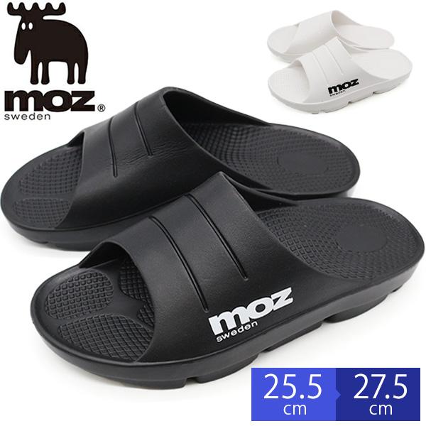 moz（モズ） サンダル メンズ 靴 リカバリーサンダル 黒 白 ブラック