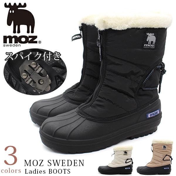 moz（モズ） ブーツ レディース 靴 ロングブーツ ミドルブーツ 黒
