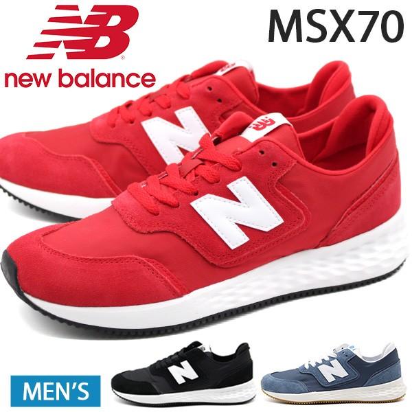 ニューバランス スニーカー メンズ 靴 黒 赤 青 ブラック レッド ブルー スエード クッション 疲れない New Balance Msx70 靴のニシムラ Paypayモール店 通販 Paypayモール