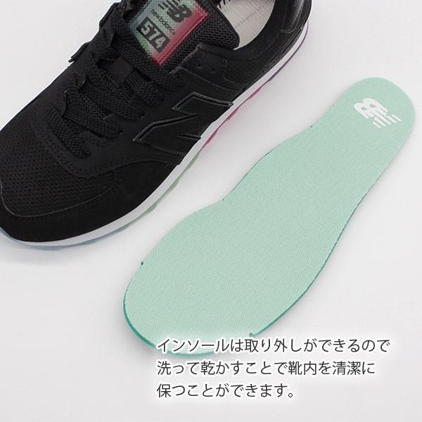 ニューバランス スニーカー レディース 靴 ソール カラフル 黒 ブラック おしゃれ New Balance Wl574 靴のニシムラ Paypayモール店 通販 Paypayモール